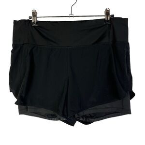 Athleta Black Compression Lined Athletic Running Shorts M